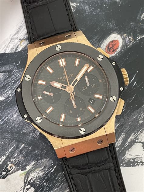 hublot big bang rose gold pre owned|big bang gold ceramic 44mm.